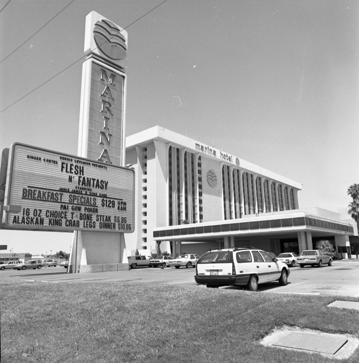The Marina Hotel on the northeast corner of Tropicana Avenue and South Las Vegas Boulevard in 1 ...