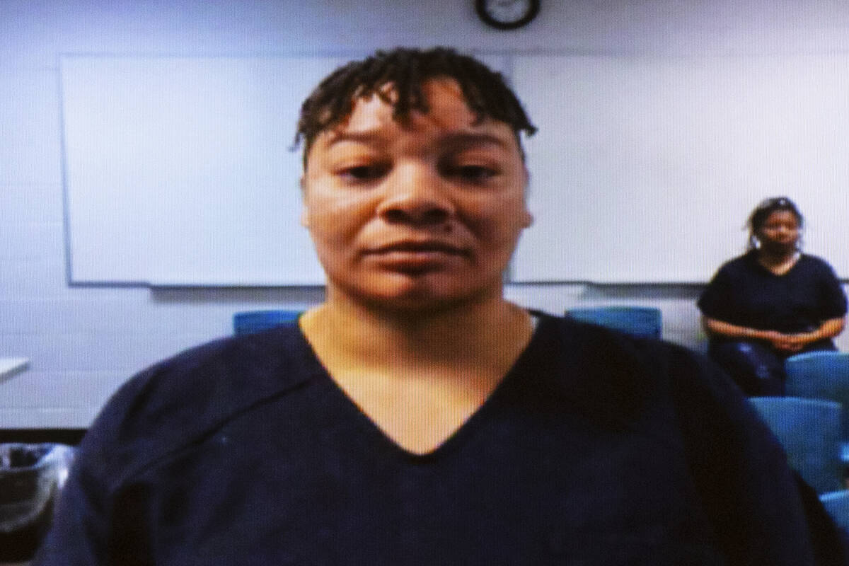 Cadesha Bishop, who pushed a 74-year-old man off a Las Vegas bus in March 2019, causing his dea ...