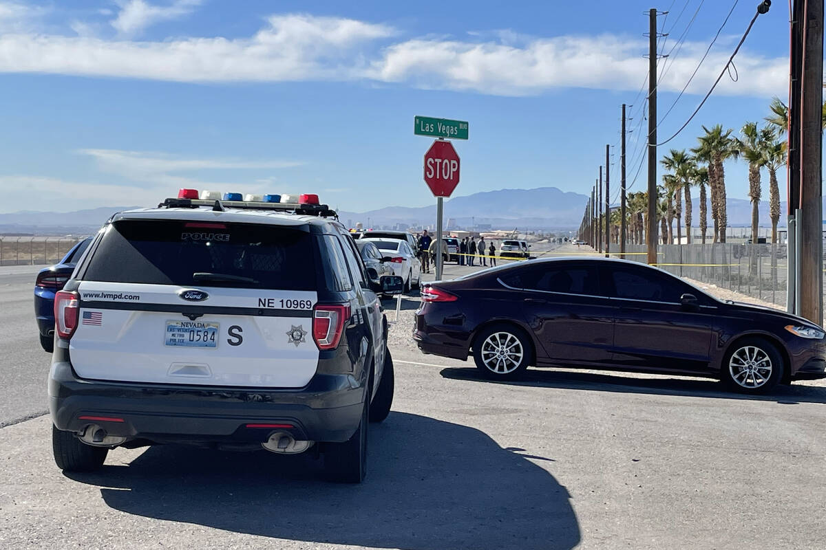 Las Vegas police are investigating a homicide at Las Vegas Boulevard and Checkered Flag Lane. ( ...