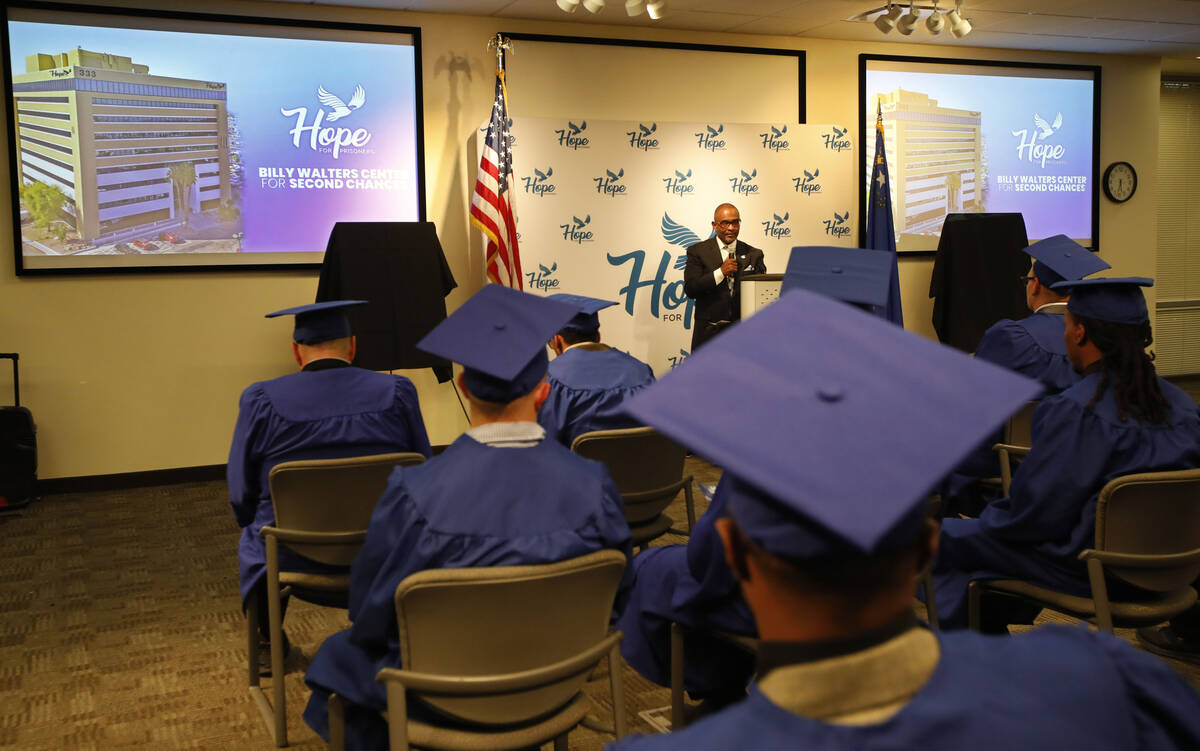 Jon Ponder, founder and CEO of HOPE for Prisoners, announces, Friday, Feb. 18, 2022, its new La ...