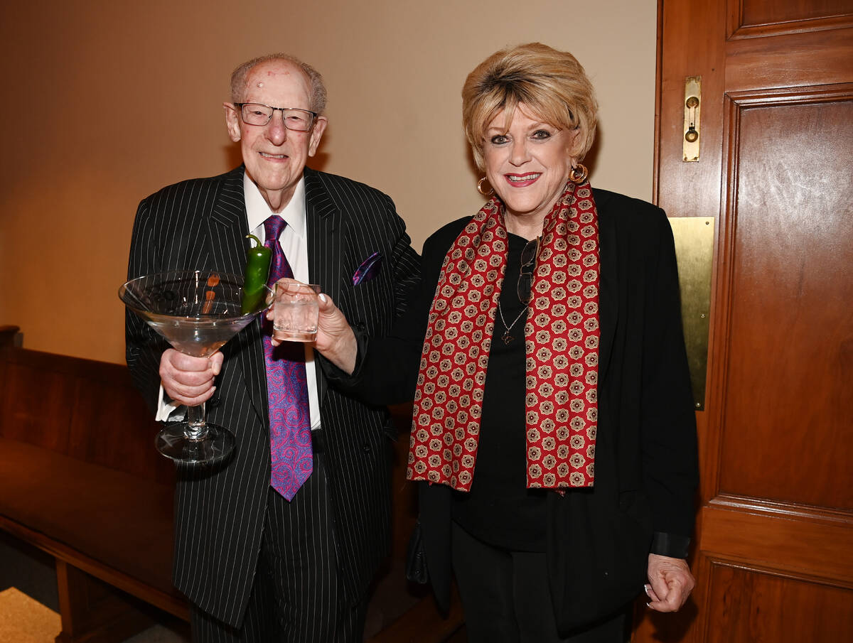 Former Las Vegas Mayor Oscar Goodman and Las Vegas Mayor Carolyn Goodman attend The Mob Museum' ...