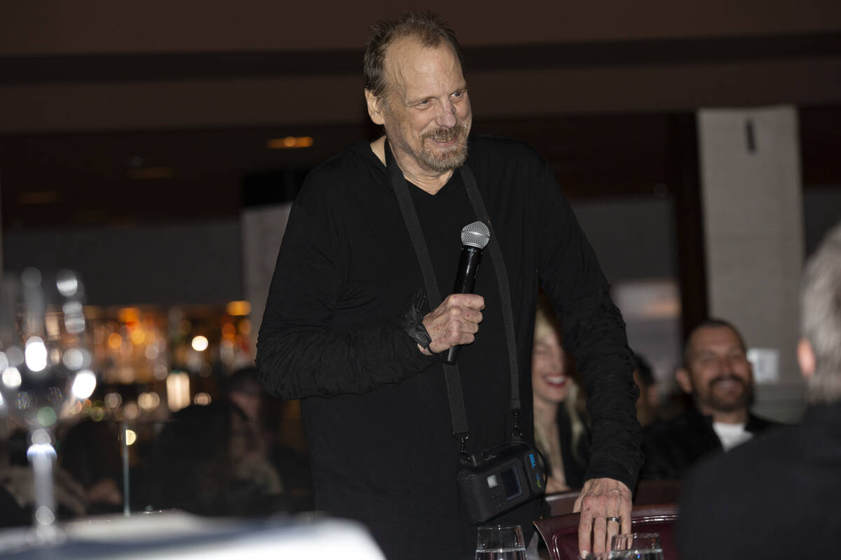 The Amazing Johnathan, a comedian and magician, roasts former Las Vegas mayor Oscar Goodman at ...