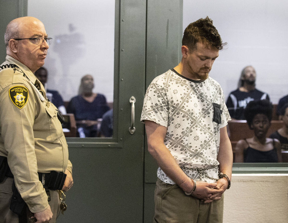 Brandon Toseland, a suspect in the death of a child, appears in court, Wednesday, Feb. 23, 2022 ...