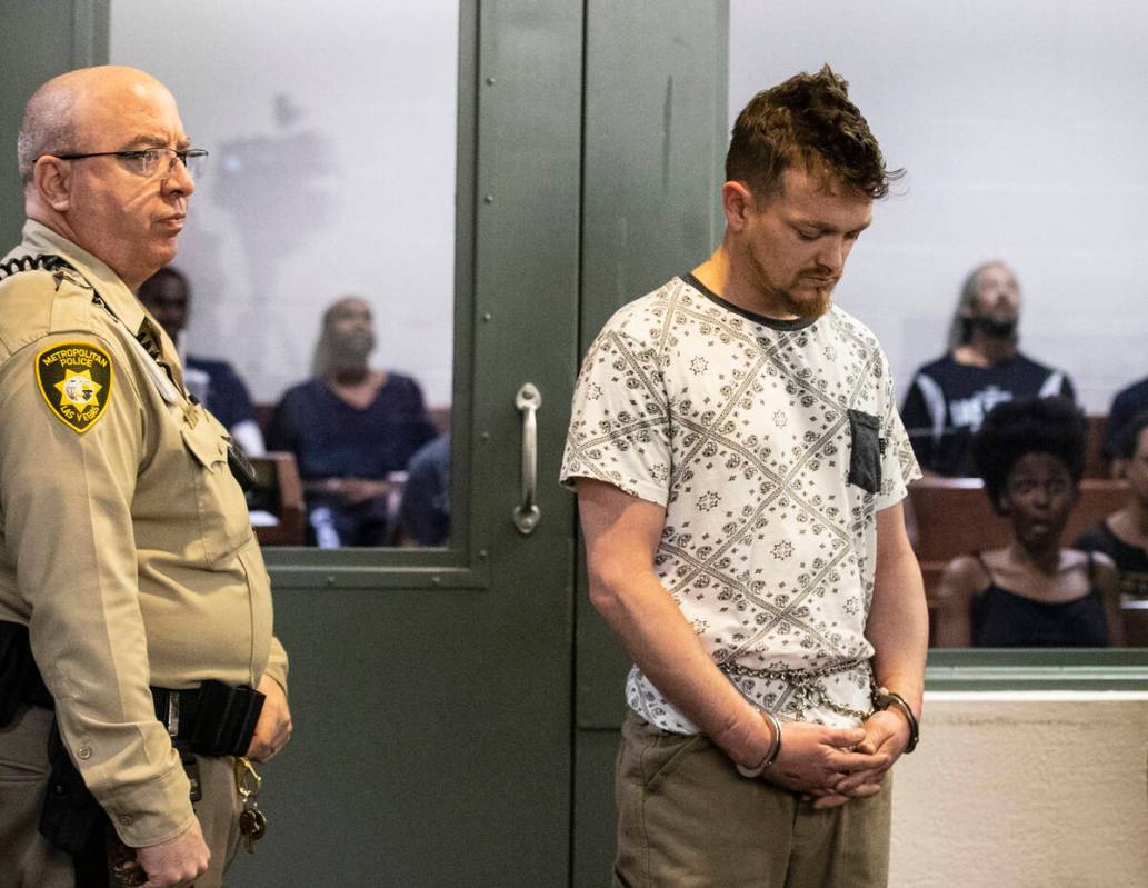 Brandon Toseland, a suspect in the death of a child, appears in court, Wednesday, Feb. 23, 2022 ...