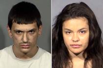 Christopher Gonzalez, left, and Tyler Hager face second-degree murder and drug charges. (Las Ve ...