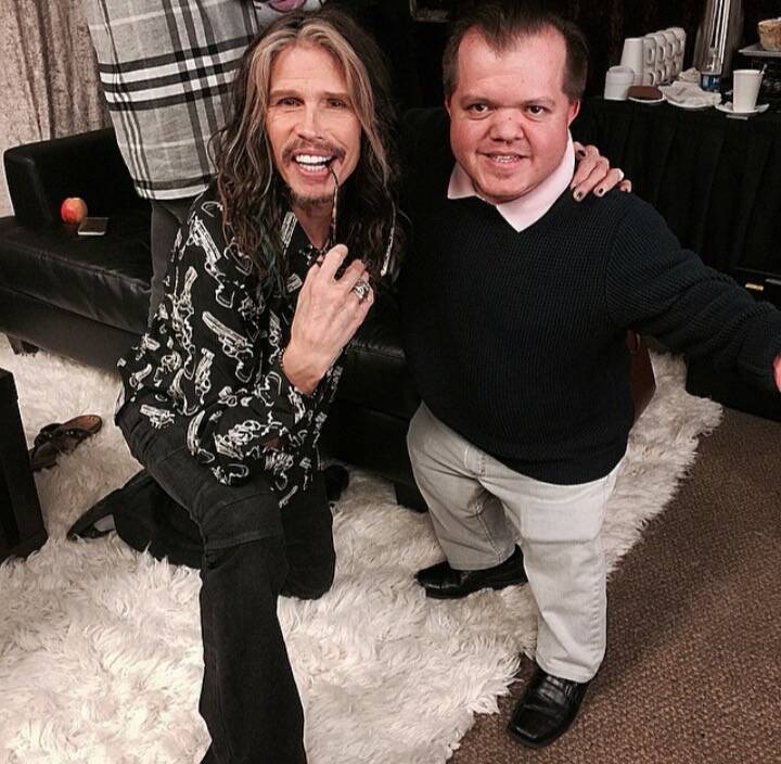 Donny Davis is shown with Steven Tyler of Aerosmith in this undated photo. Davis died Tuesday i ...