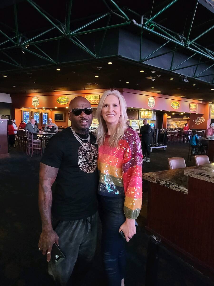 Treach of Naughty By Nature is shown with Westgate Las Vegas President and General Manager Cami ...