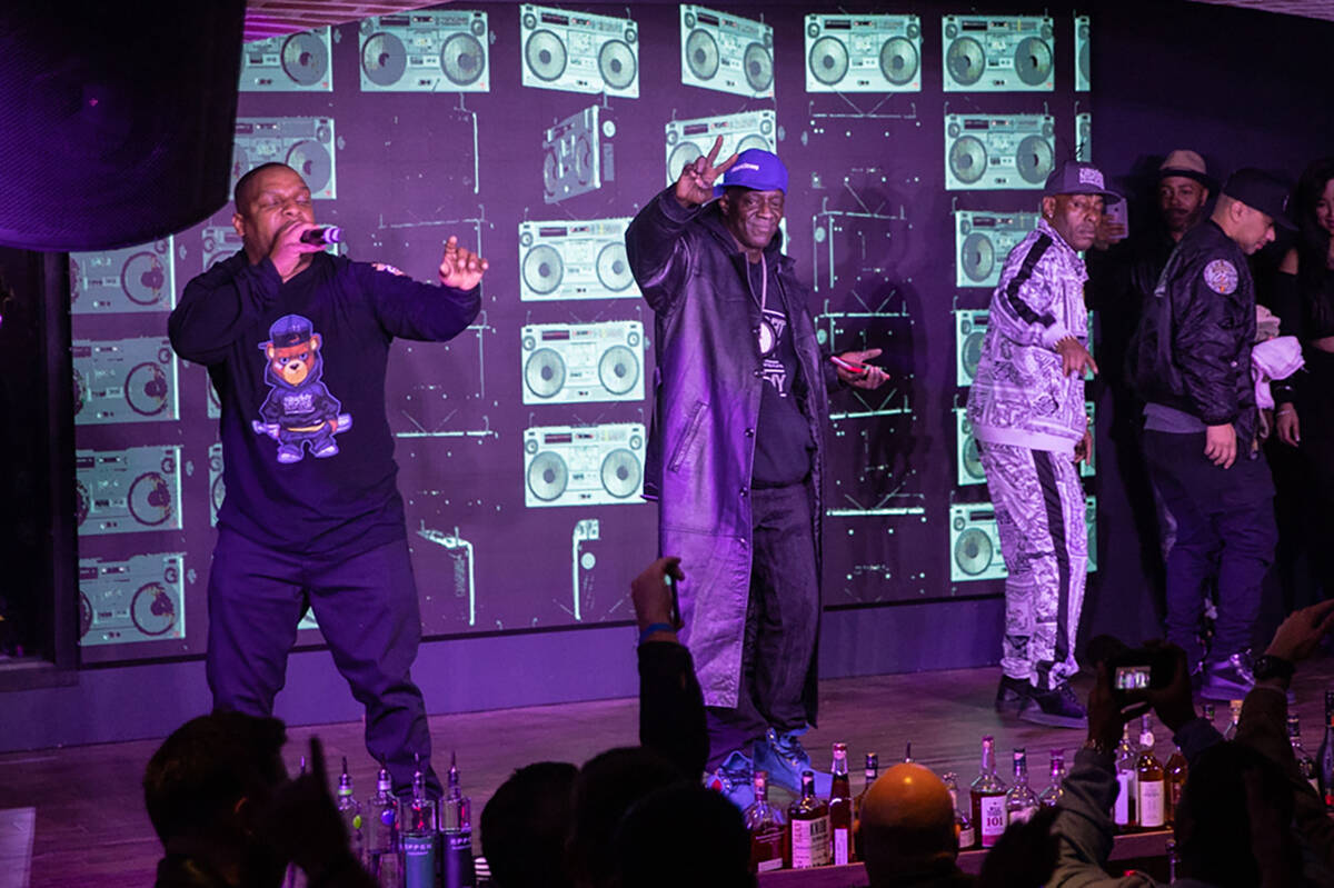 Flavor Flav performs with Naughty By Nature at "OTR Wednesdays," On The Record's industry night ...