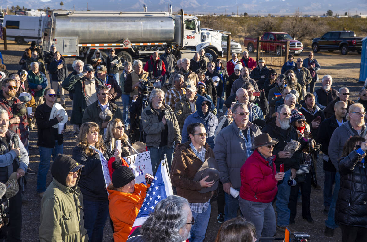 Truckers participate in a morning meeting to discuss the day’s plans as The People&#x201 ...