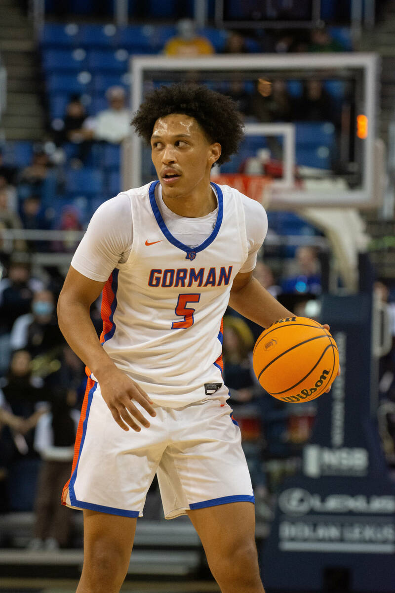 Bishop GormanÕs Darrion Williams during the NIAA Class 5A boys basketball state semifinal ...