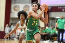 Arizona Compass Prep's Kylan Boswell #23 in action against La Lumiere during a high school bask ...