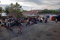 The Courtyard Homeless Resource Center is seen in Las Vegas in July 2019. (Rachel Aston/Las Veg ...