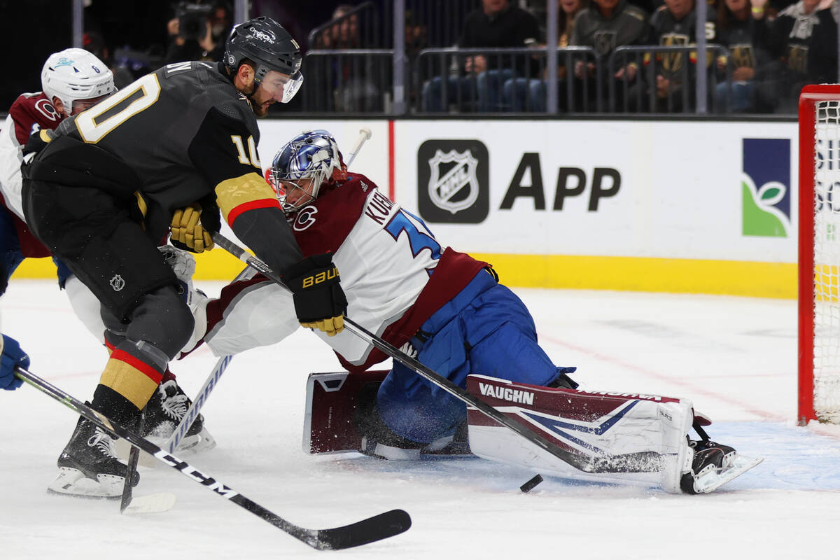 Golden Knights lose 3rd-period lead, fall to Avalanche | Golden Knights ...