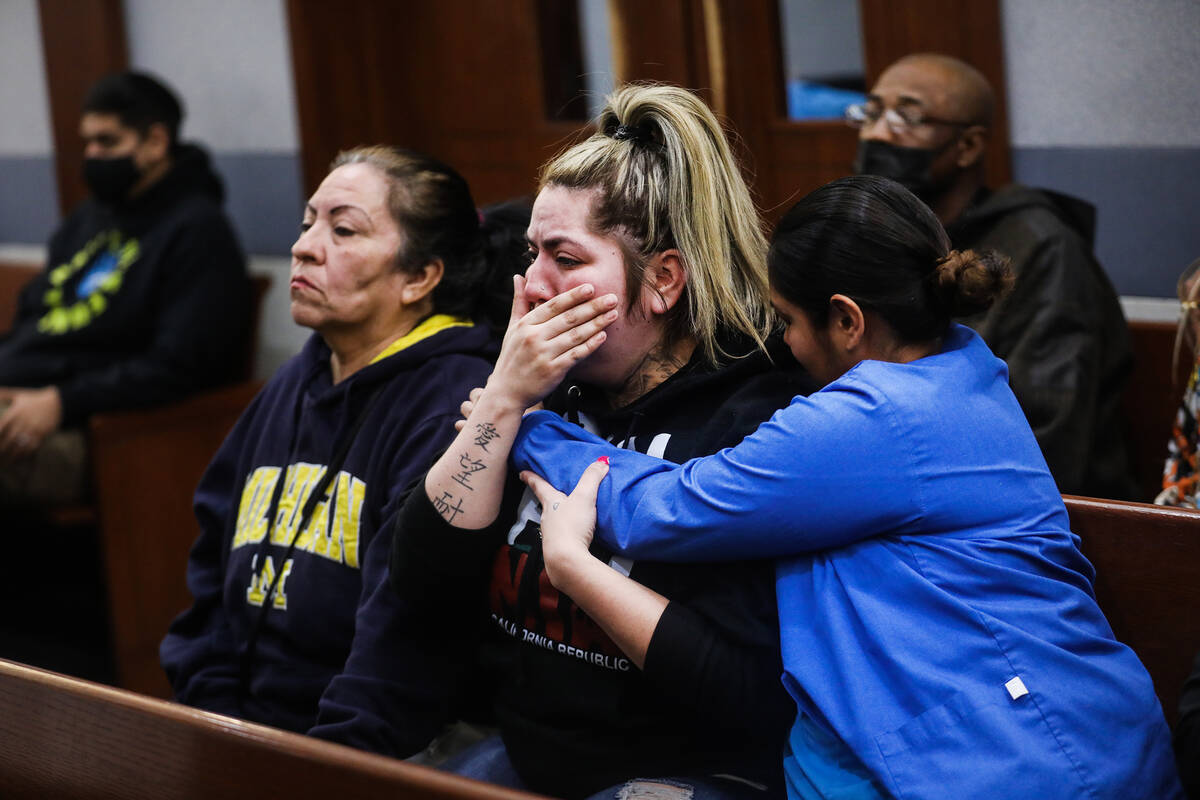 Family of Mason Dominguez, the 4-year-old boy whose body was found in a freezer, from left: his ...