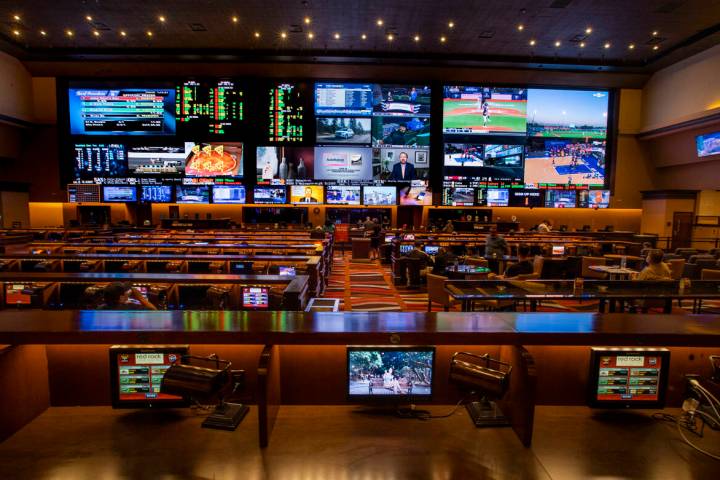 Plenty of seating is available in the Sports & Race Book at Red Rock Resort. (L.E. Baskow/Las V ...