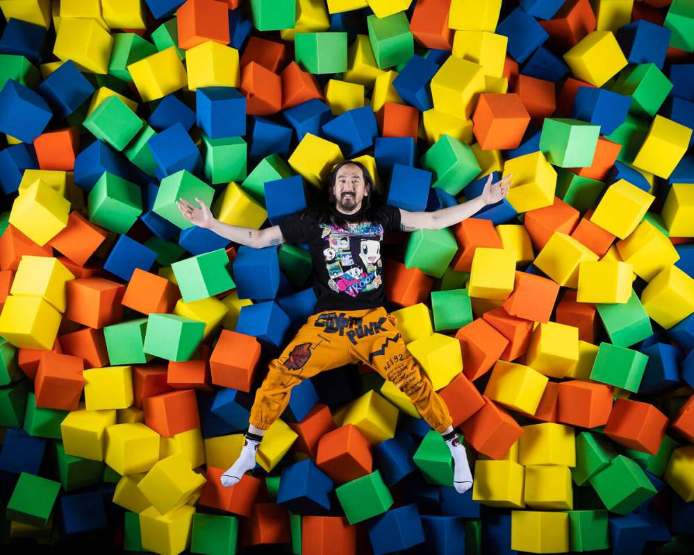 Steve Aoki's sponge room. (Benjamin Hager/Las Vegas Review-Journal)