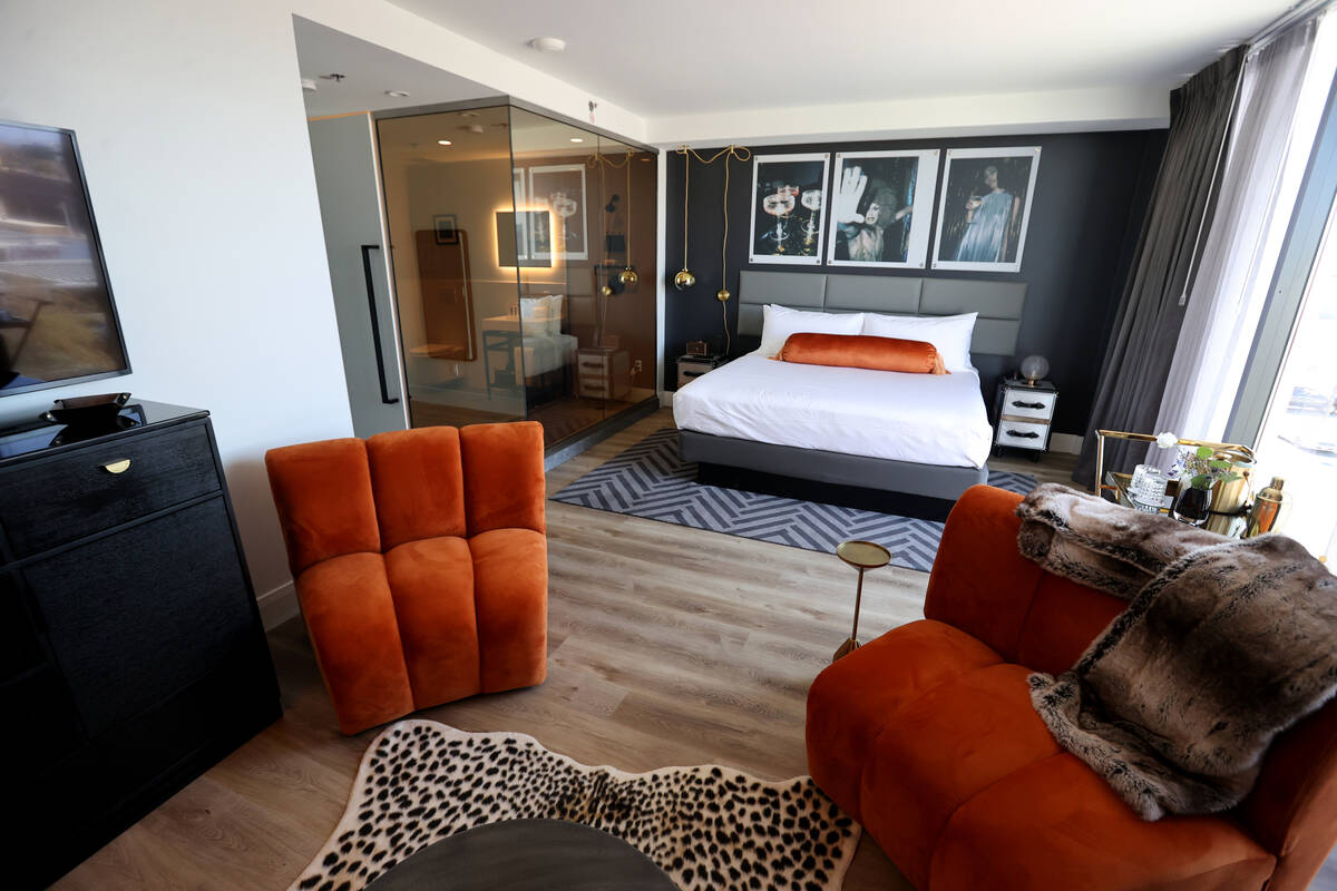 A suite at The English Hotel, named for celebrity chef Todd English, in downtown Las Vegas is s ...