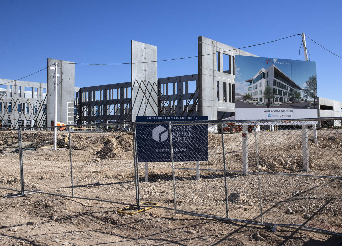 The Narrative office building project currently under construction is shown on Monday, Feb. 28, ...