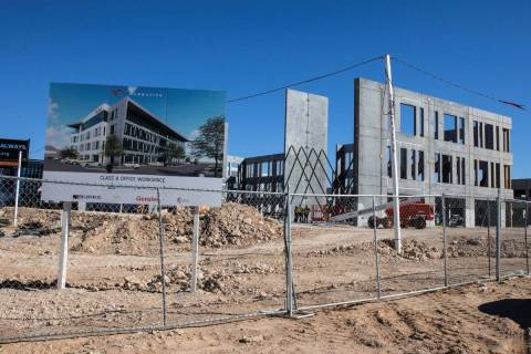 The Narrative office building project currently under construction is shown on Monday, Feb. 28, ...