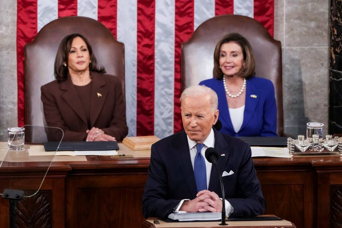 President Joe Biden delivers his first State of the Union address to a joint session of Congres ...