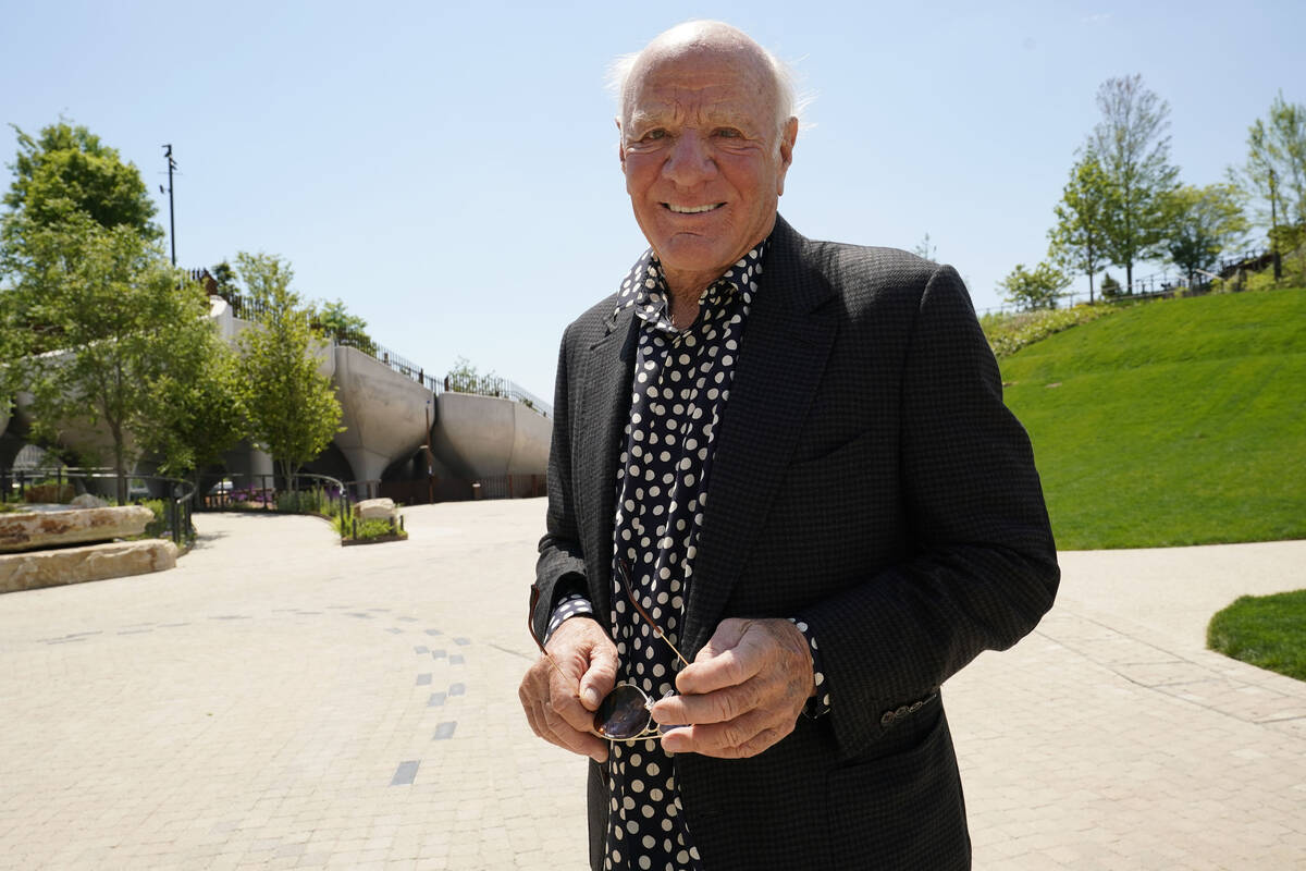 In this May 18, 2021, file photo, media mogul and billionaire philanthropist Barry Diller poses ...