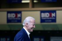 Joe Biden. (Ellen Schmidt/Las Vegas Review-Journal) @ellenkschmidt_