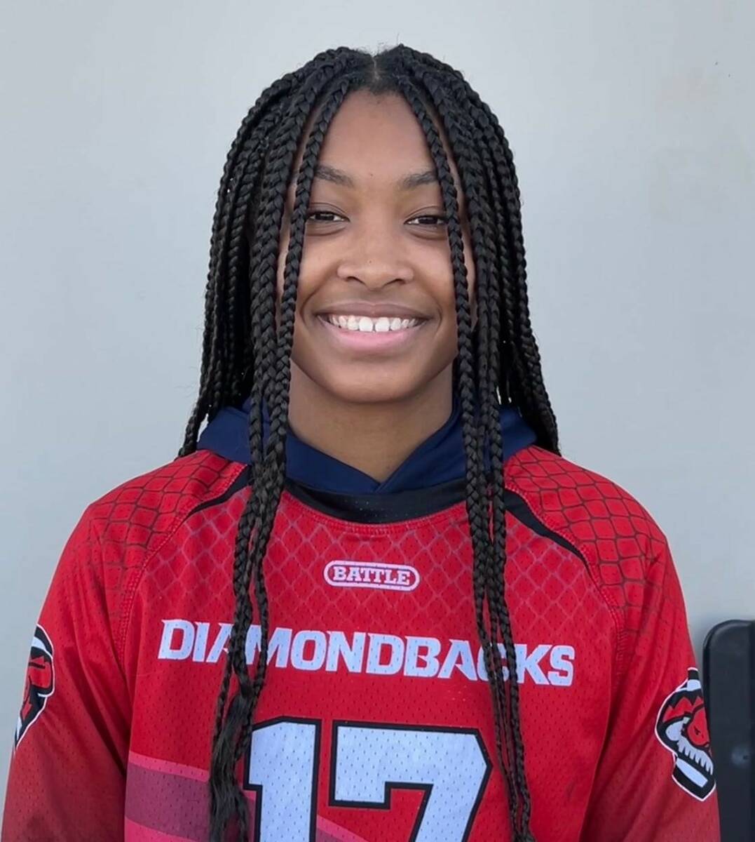 Desert Oasis' Aliyah Wood is a member of the Nevada Preps All-Southern Nevada flag football tea ...