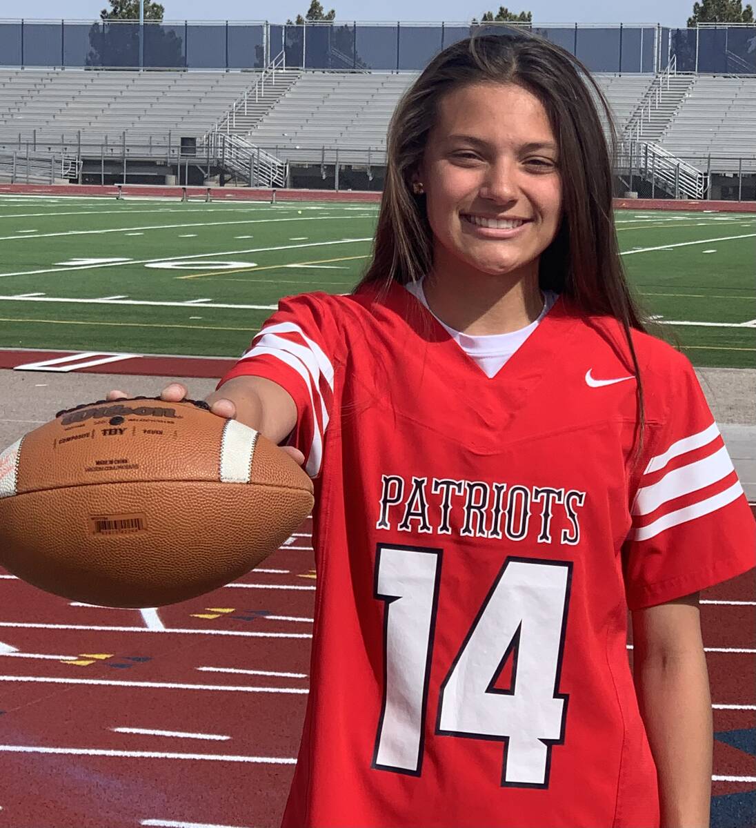 Liberty's Mikayla Brown is a member of the Nevada Preps All-Southern Nevada flag football team. ...