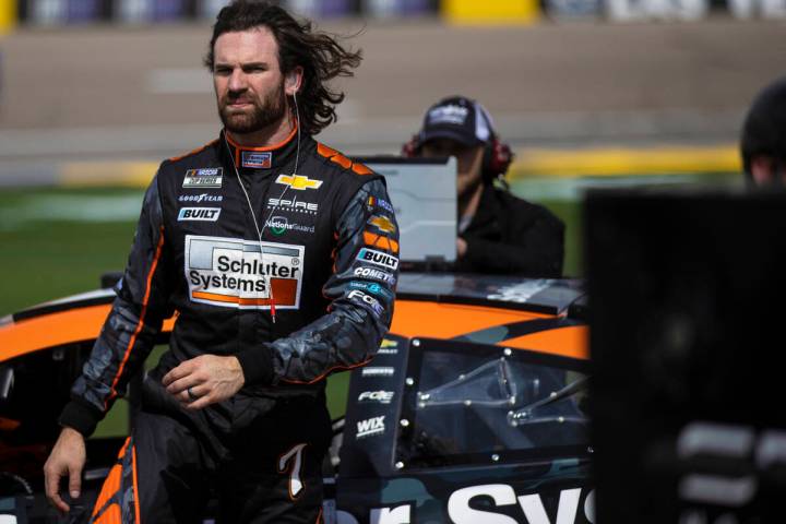 Cup Series driver Corey LaJoie (7) during qualifying for the Pennzoil 400 on Friday, March 4, 2 ...