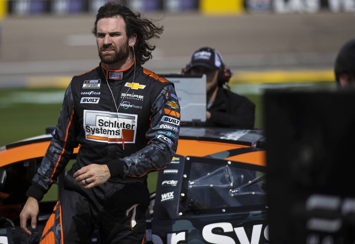 Cup Series driver Corey LaJoie (7) during qualifying for the Pennzoil 400 on Friday, March 4, 2 ...