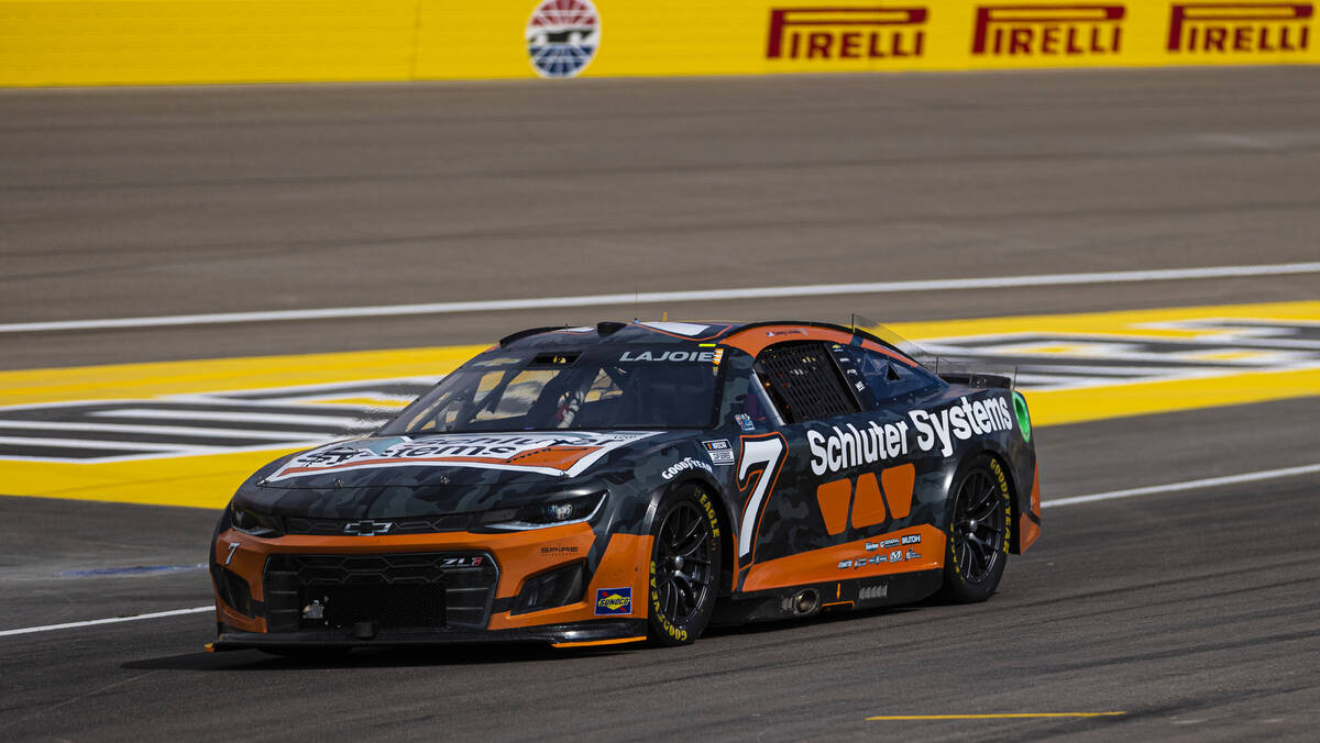 Cup Series driver Corey LaJoie (7) during qualifying for the Pennzoil 400 on Friday, March 4, 2 ...