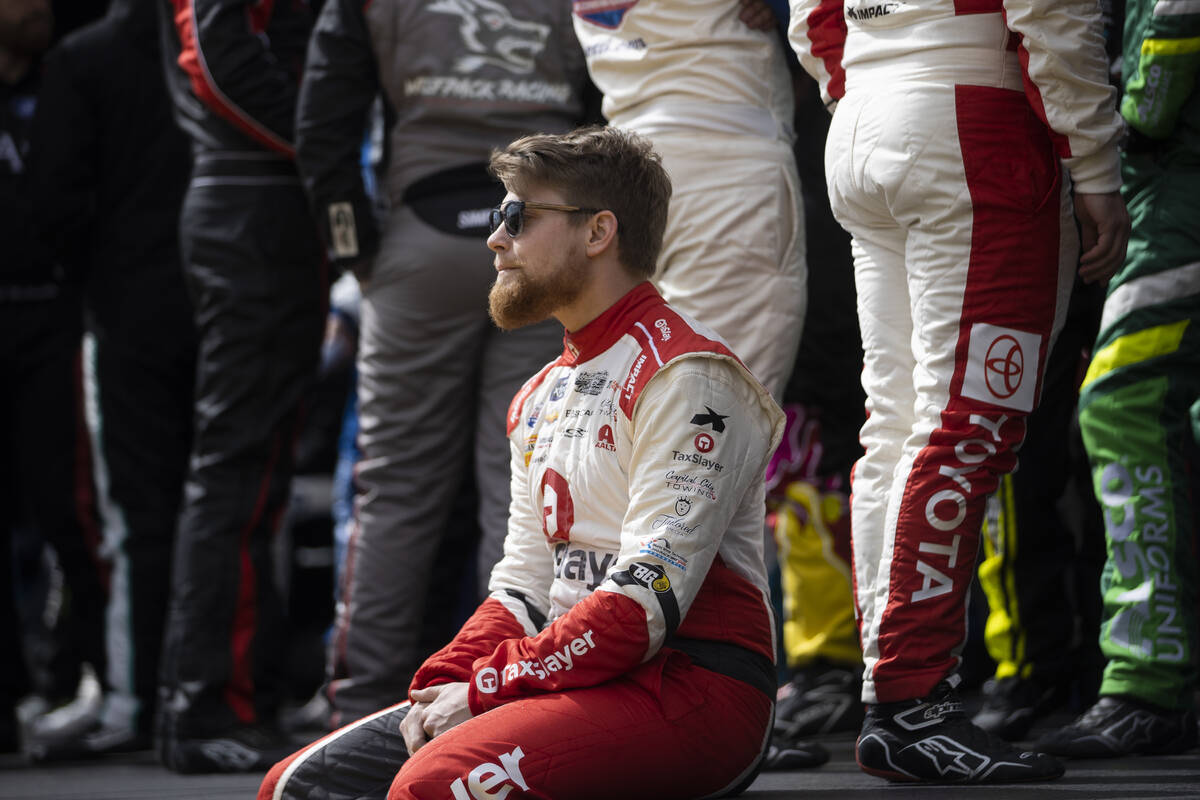 Myatt Snider (31) waits to be introduced before the start of the NASCAR Xfinity Series Alsco Un ...