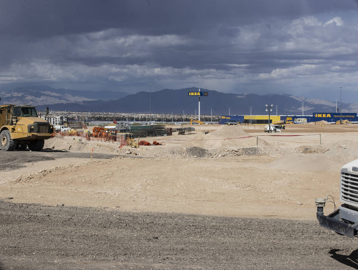 Heavy construction equipment is seen as construction is underway for new Durango hotel-casino a ...