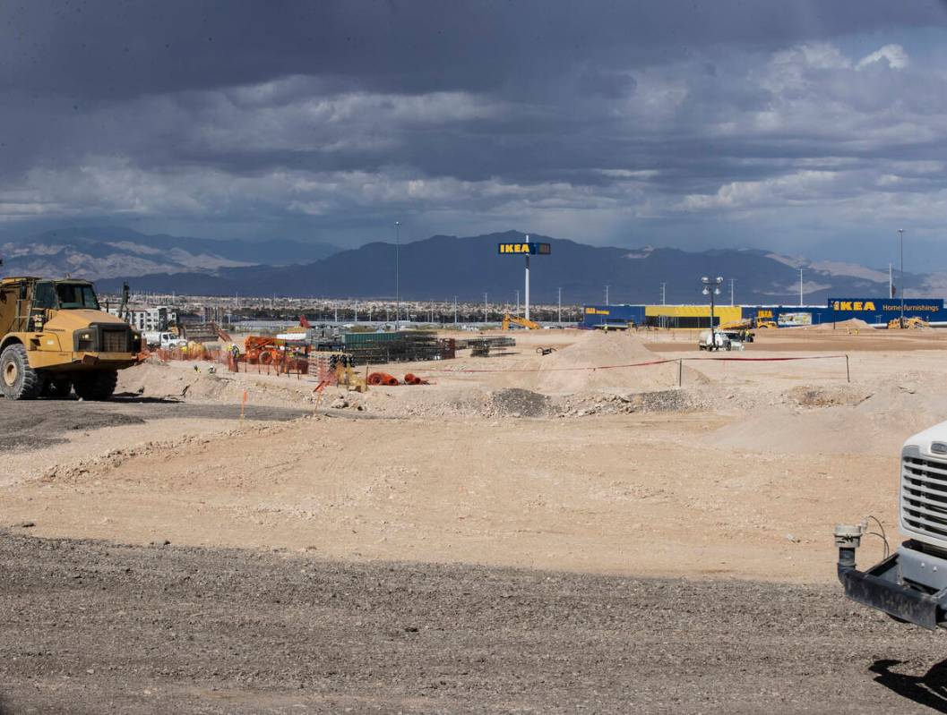 Heavy construction equipment is seen as construction is underway for new Durango hotel-casino a ...