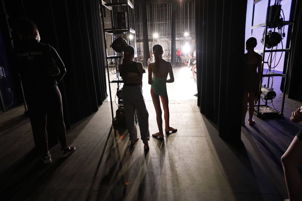 Dancers wait for their turn during Youth America Grand Prix 2022 Las Vegas, at Nicholas J. Horn ...