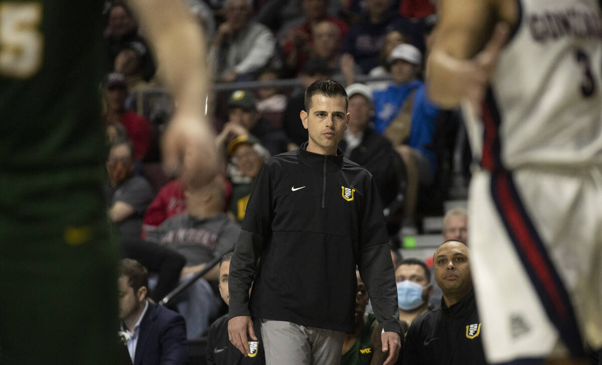 San Francisco Dons head coach Todd Golden coaches his team in the first half of the West Coast ...