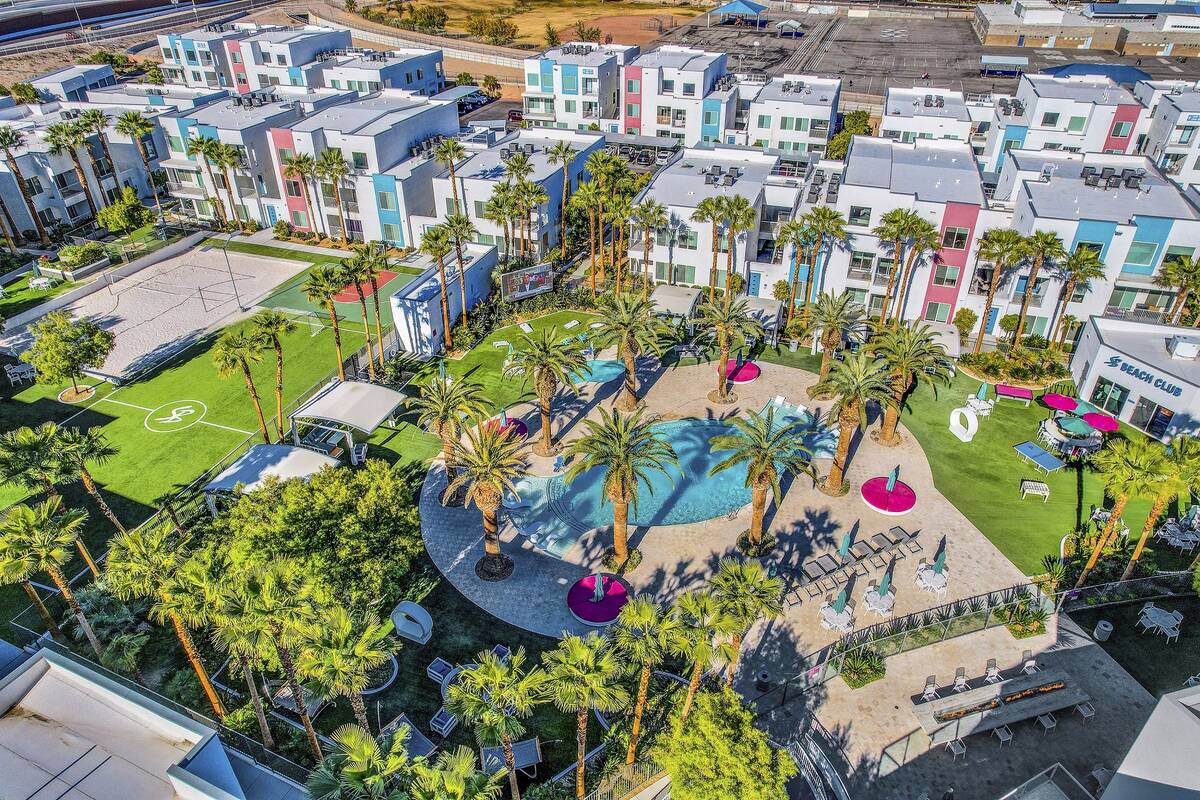 Las Vegas apartment complex South Beach, seen here, recently sold for $97.5 million. (Cushman & ...