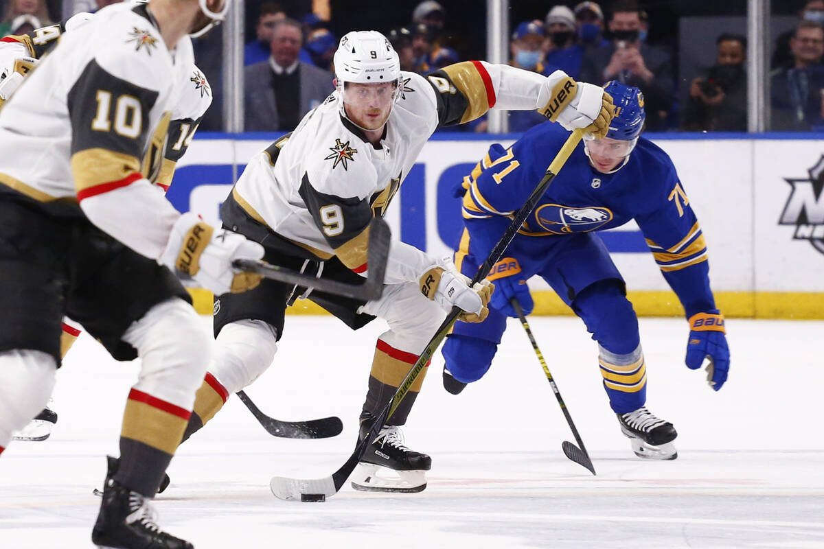 Golden Knights lose to Sabres in Jack Eichel’s return to Buffalo