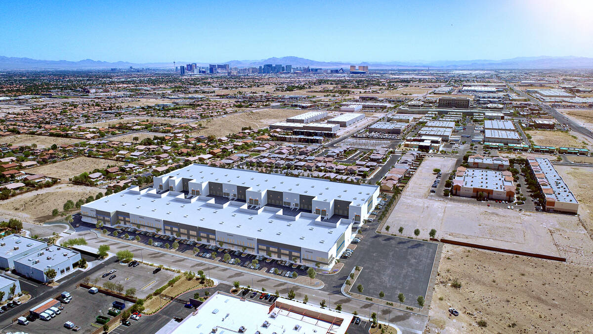 An artist's rendering of Canadian real estate firm Beedie's planned two-building industrial com ...