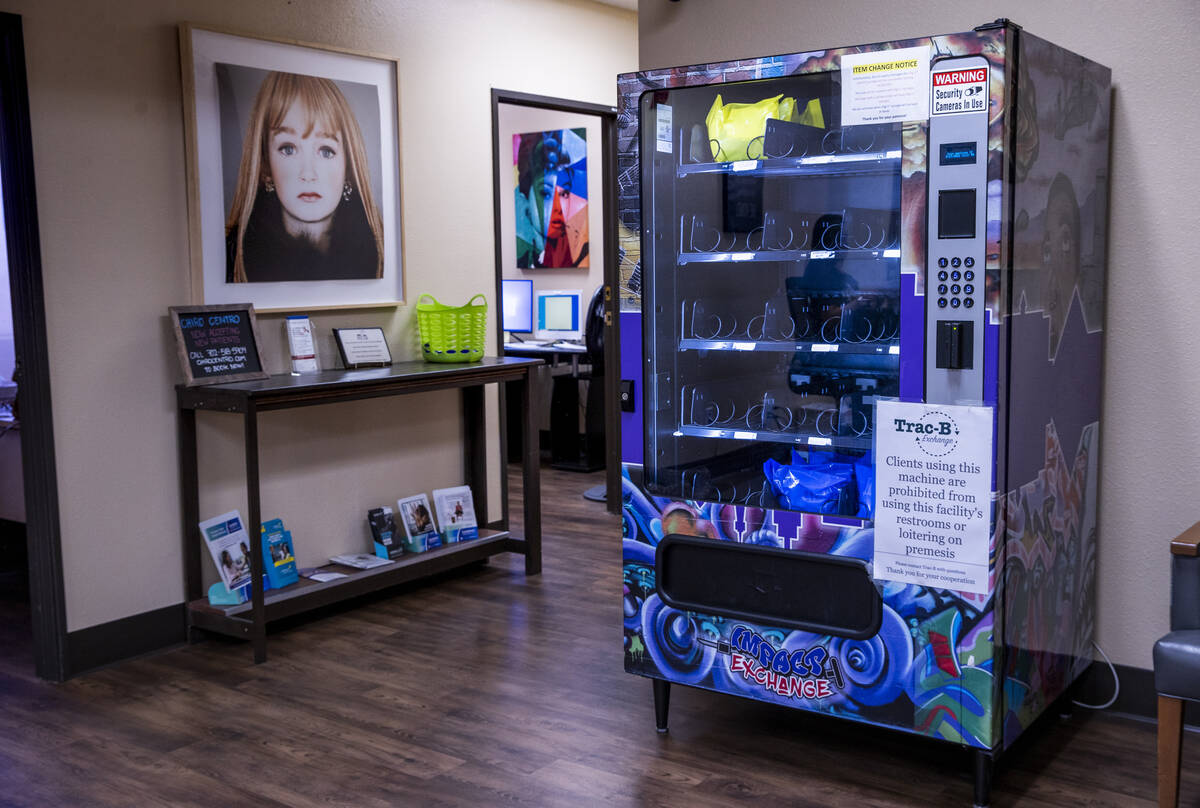 One of the few Trac-B exchange machines in town is in the lobby of the Huntridge Family Clinic. ...