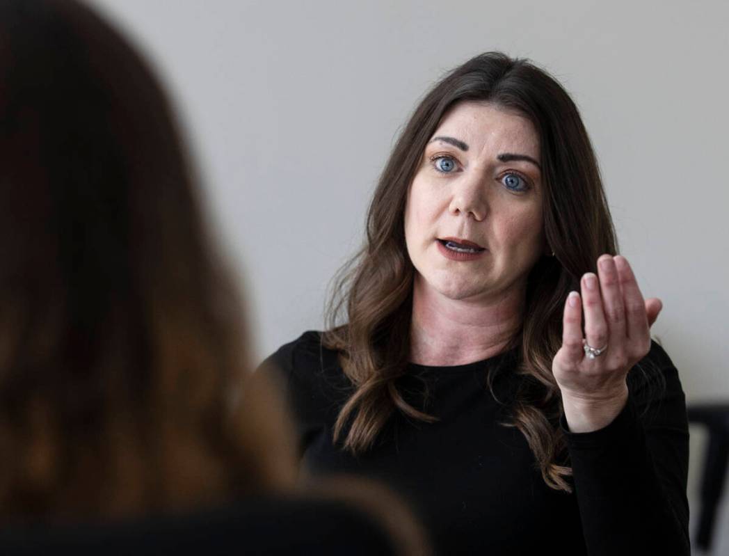 Gina Fackrell, manager of the crime analysis section at the Metropolitan Police Department, spe ...