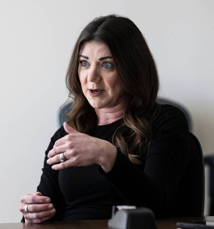 Gina Fackrell, manager of the crime analysis section at the Metropolitan Police Department, spe ...