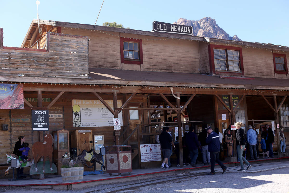 The entrance of Bonnie Springs in Blue Diamond, Friday, March 15, 2019. After decades of operat ...