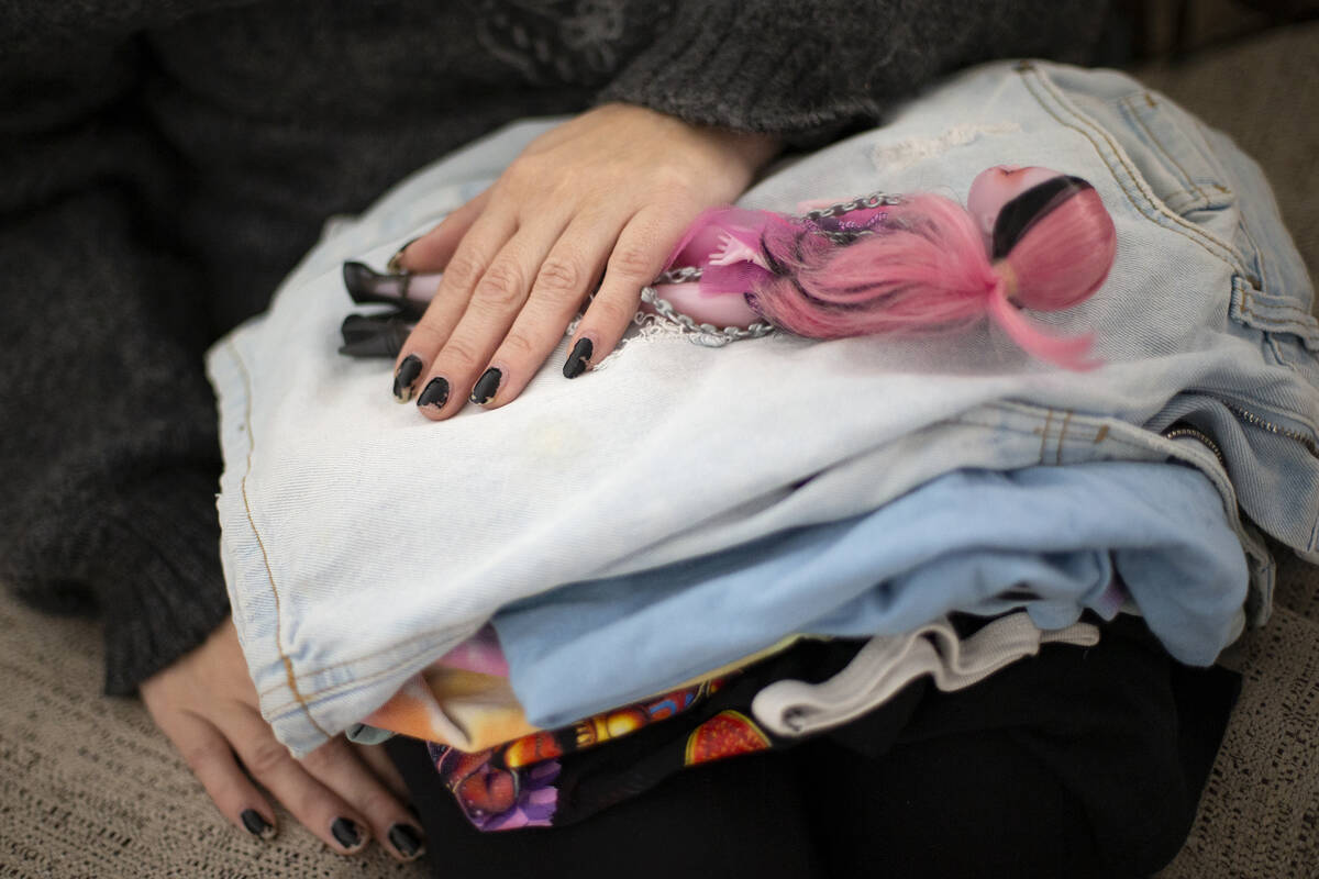 Mihaela Steyer holds the last clothing her late son, Louis, wore before he died of an accidenta ...