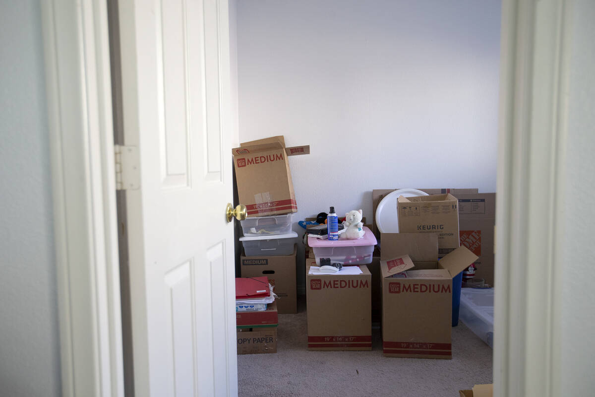 What's left of Louis Steyer’s belongings are packed into boxes in his old room on Jan. 14, 20 ...