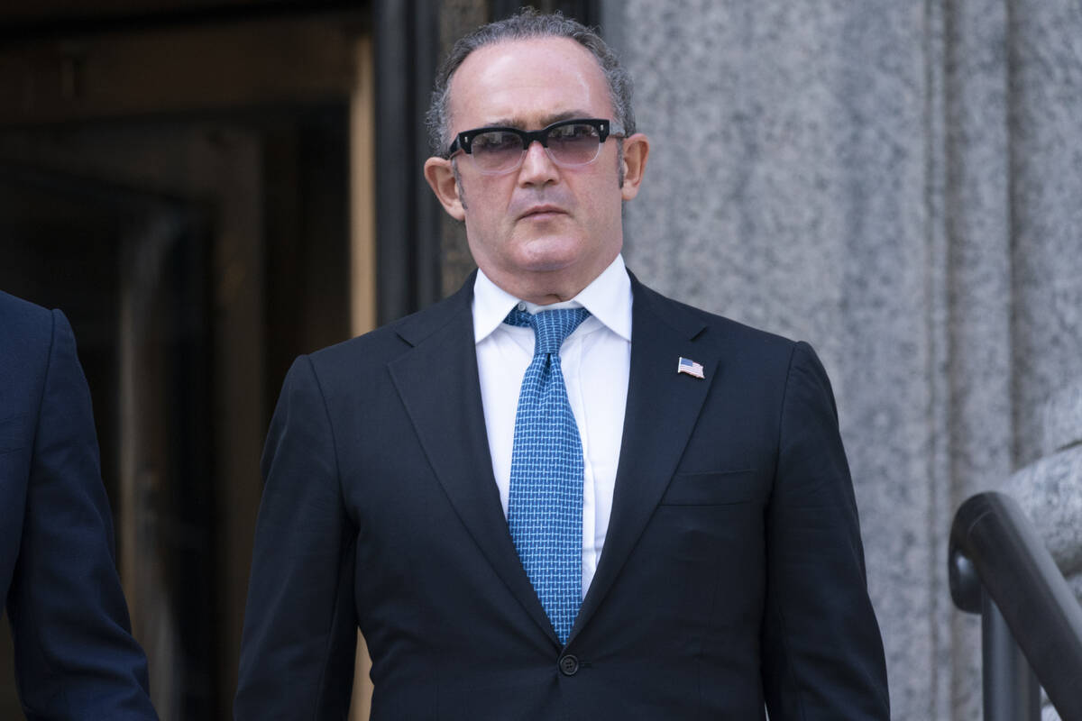 Igor Fruman leaves in Federal court in Manhattan in September 2021. (AP Photo/Mary Altaffer)