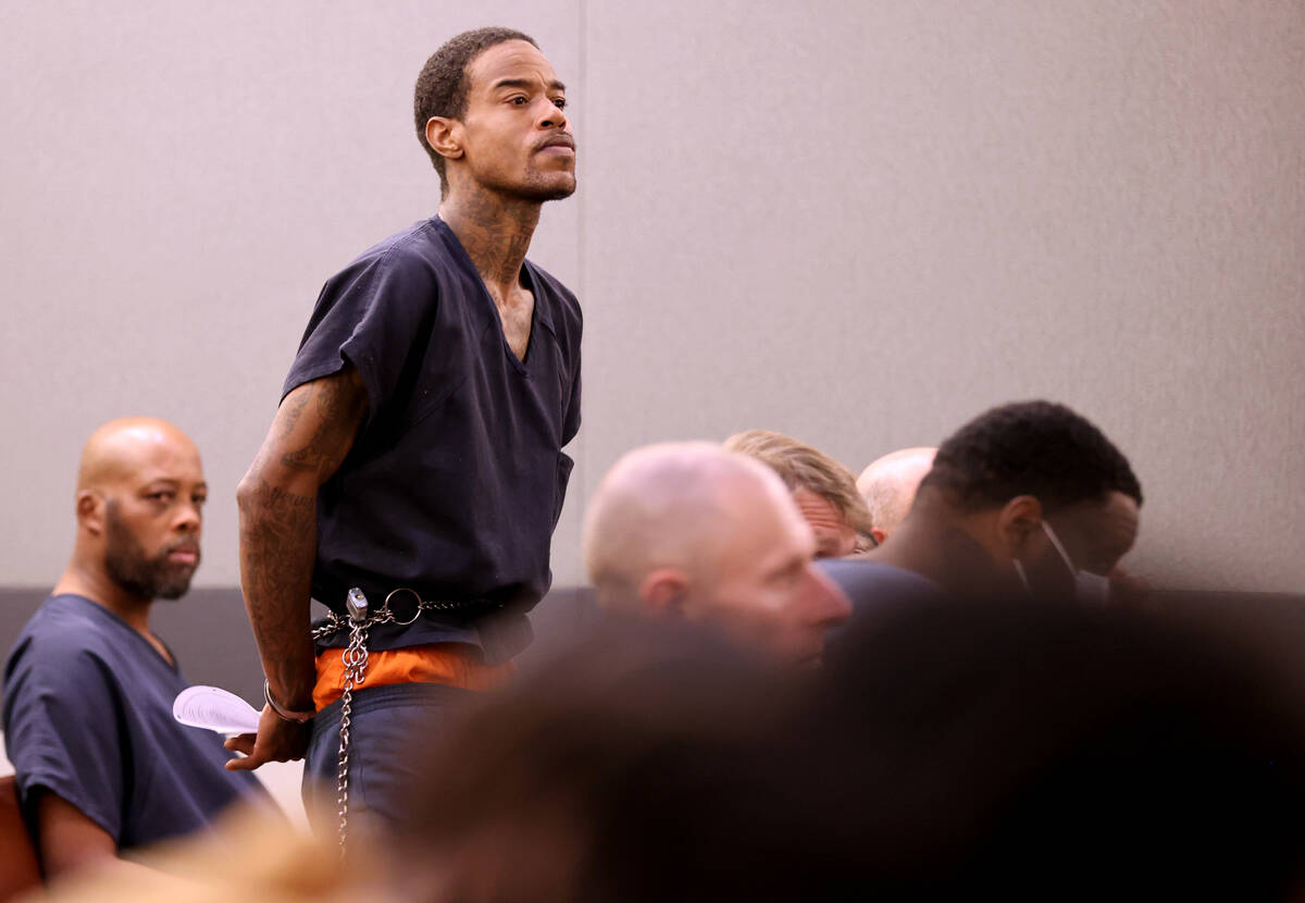 Charles Jackson appears in court for a hearing at the Regional Justice Center in downtown Las V ...