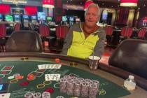 Dennis Albers is seen after his Mega Jackpot win at The Cromwell Las Vegas. (courtesy)
