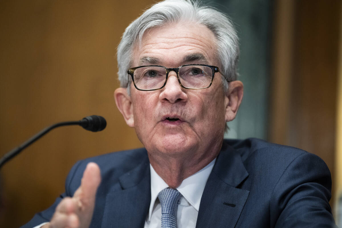 Federal Reserve Chairman Jerome Powell testifies before the Senate Banking Committee hearing, T ...