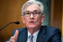 Federal Reserve Chairman Jerome Powell testifies before the Senate Banking Committee hearing, T ...
